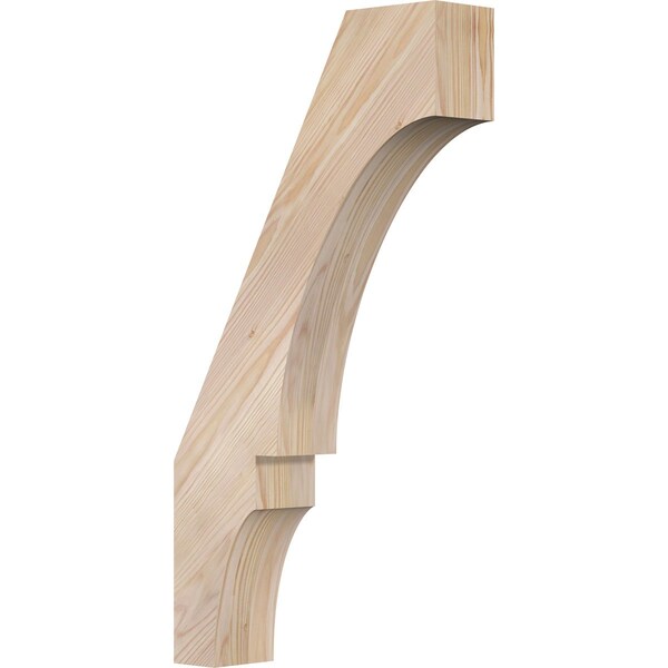 Ekena Millwork 3 1/2"W x 14"D x 26"H Balboa Smooth Knee Brace, Douglas Fir BRC04X14X26BOA00SDF - main